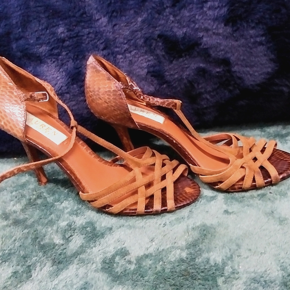 Ralph Lauren Strappy Heels